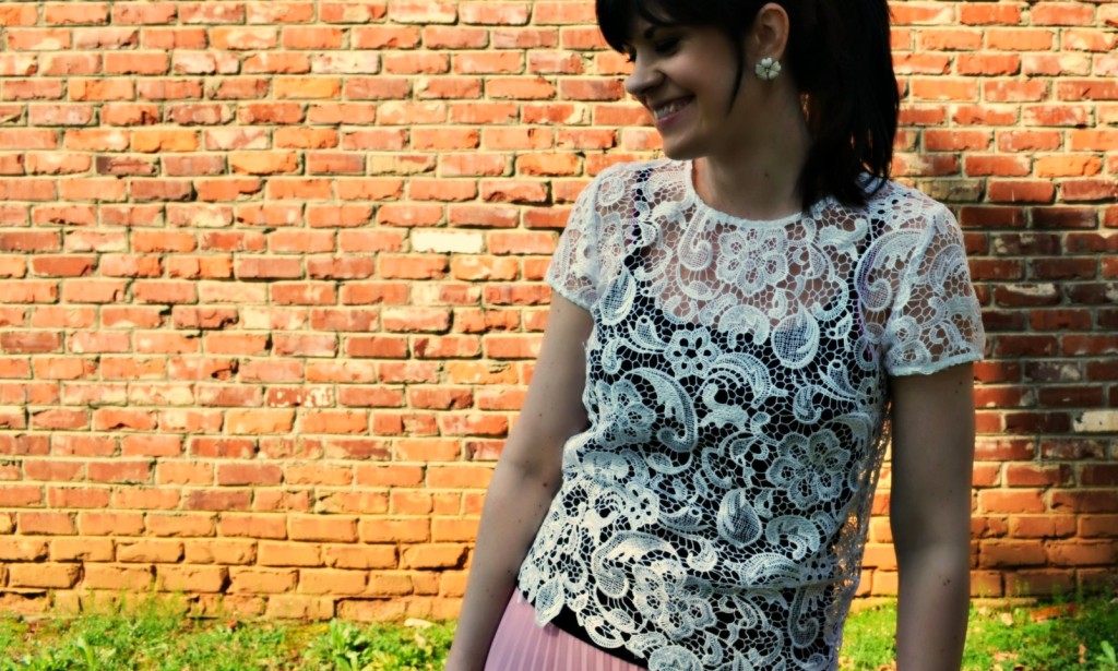 lace, jcp, west town mall, fashion blogger, fashion blog, knoxville fashion, what to wear this easter, lace and pink, ootd