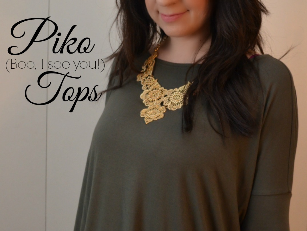 piko tops, piko, fiore, west town mall, fashion blog, how to wear a piko top, piko top and statement necklace, gold statement necklace