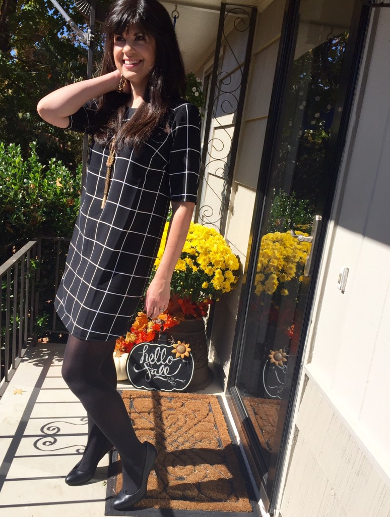 pattterned dress, styling a dress, fall styling, fall fashion, knoxville fashion, knoxville fall fashion, style consultant elizabeth ogle, elizabeth ogle, knoxville fashion blogger, knoxville blogger, knoxville style, fashion blogger elizabeth ogle, how to wear a dress in fall, fall tights, target style