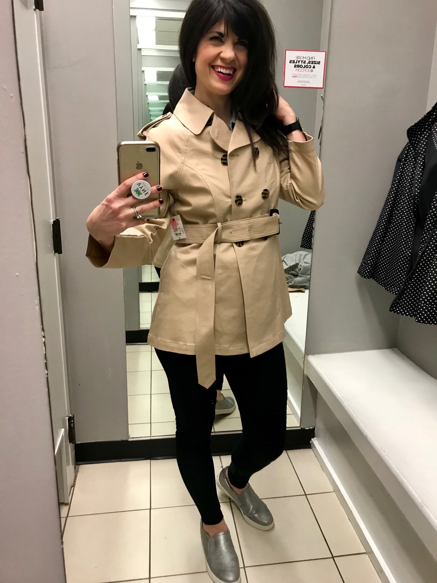jcpenney trench coat womens